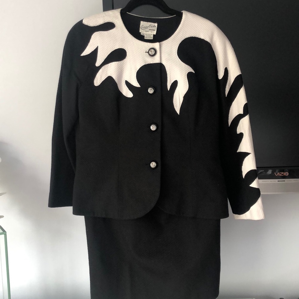 Vintage 2 piece designer suit